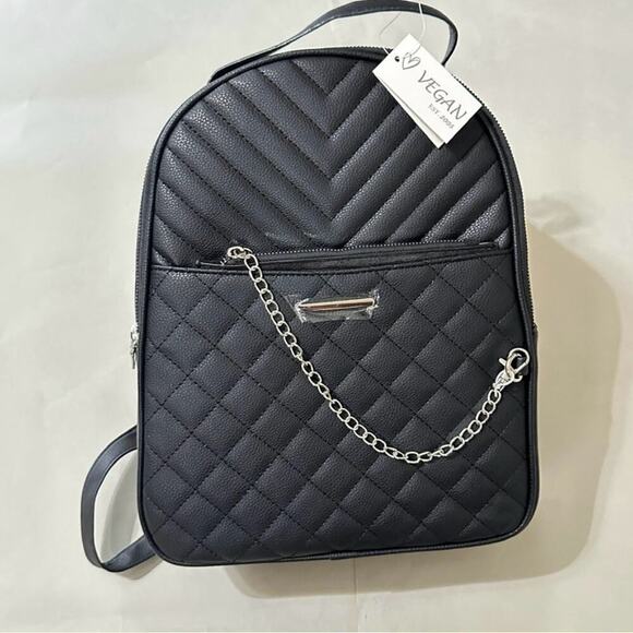 Vegan EST 2005 Leather Women’s Blue Backpack - Picture 1 of 2